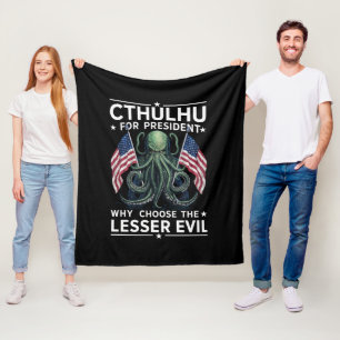 Manta Polar Divertidas elecciones 2024 Cthulhu para presidente