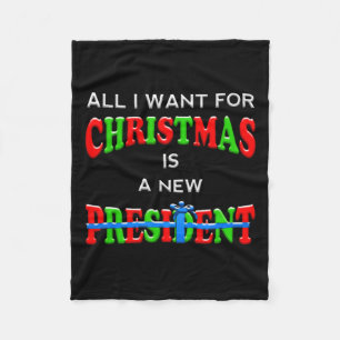 Manta Polar Divertidas Navidades de Trump contra los votantes 