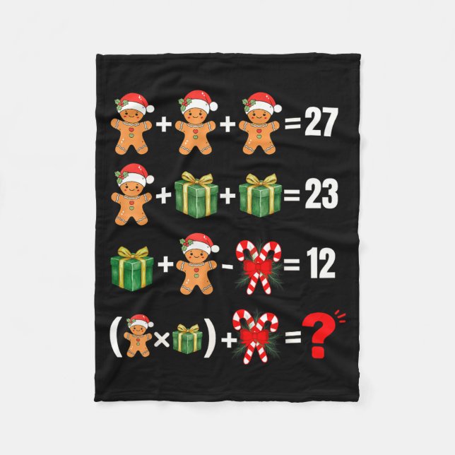 Manta Polar Divertido 67 Meme Caramelo Alegre Santa Matemática (Anverso)