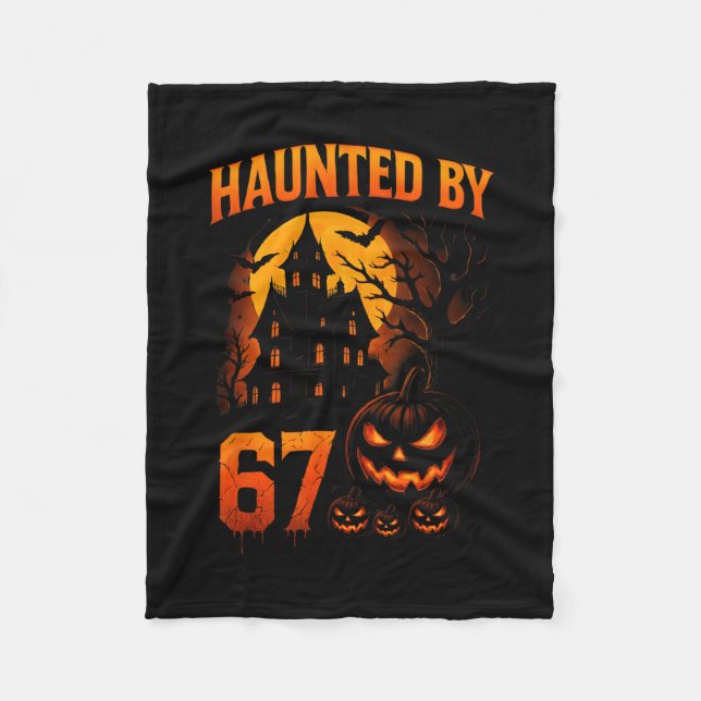 Manta Polar Divertido 67 Meme Halloween Embrujado Espeluznante (Anverso)