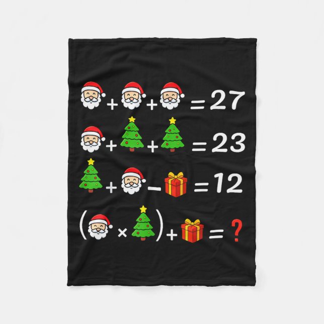Manta Polar Divertido 67 Meme Navidad Profesor de Matemáticas  (Anverso)