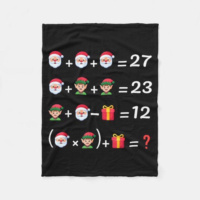 Manta Polar Divertido 67 Meme Navidad Profesor de Matemáticas  (Anverso)