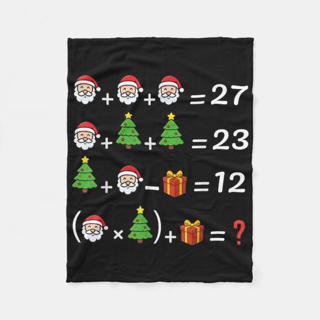 Manta Polar Divertido 67 Meme Navidad Profesor de Matemáticas  (Anverso)