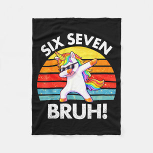 Manta Polar Divertido 67 Meme Unicornio Hace Dabbing Seis Siet