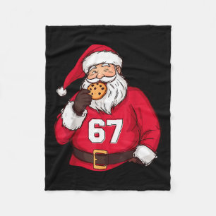 Manta Polar Divertido 6 7 Meme Brainrot Santa Claus Para Niños