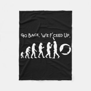 Manta Polar Divertido anti Trump - ¡Regresa! Trump Evolution T