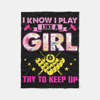 Manta Polar Divertido Camisa De Billiards Para Mujeres Chicas