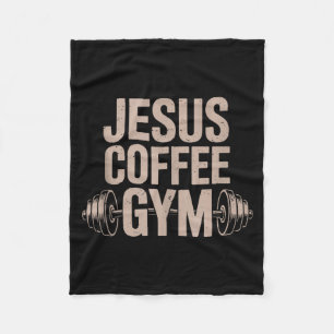 Manta Polar Divertido Cristiano Entrenamiento Jesús Café Gimna