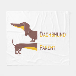 Manta Polar Divertido dachshund lindo para padres de perros la