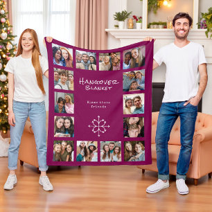 Manta Polar Divertido de la amistad divertida resaca Diseño co