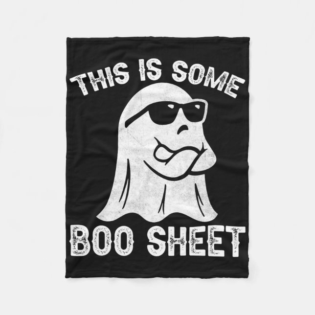 Manta Polar Divertido disfraz de fantasma de Halloween Este Es (Anverso)