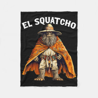 Manta Polar Divertido El Squatcho - Sasqua Bigfoot Mexicano Oc