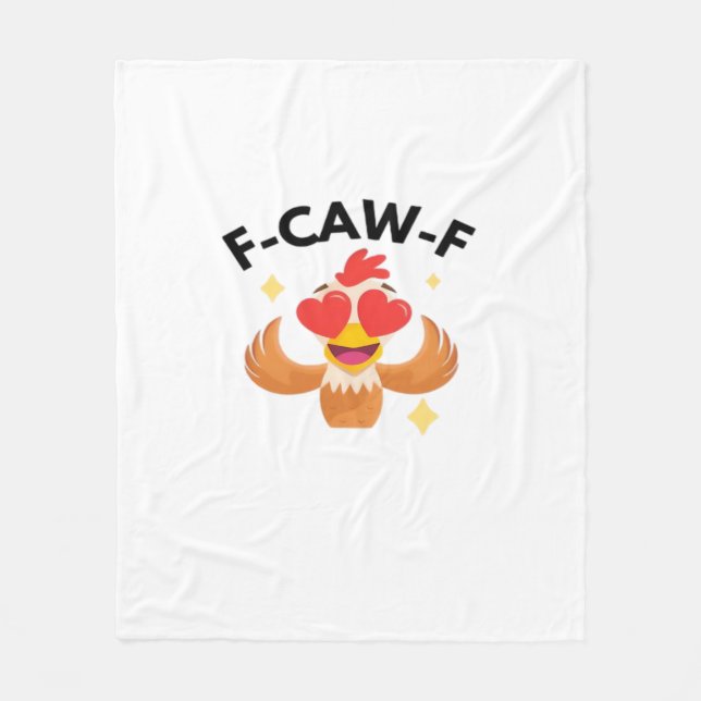 Manta Polar Divertido F-Caw-F Clásico (Anverso)