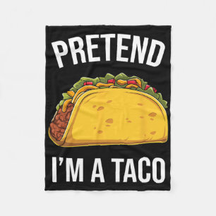 Manta Polar Divertido fingimiento de que soy un taco fácil par