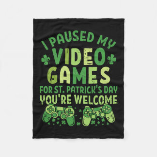 Manta Polar Divertido Gamer He Pausado Mis Videojuegos Para St