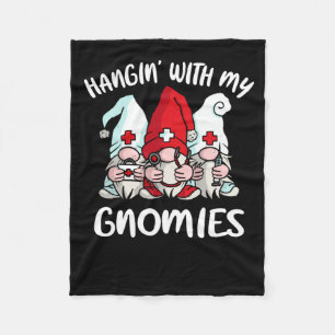 Manta Polar Divertido Hangin Con Mis Gnomías Por Enfermería Y