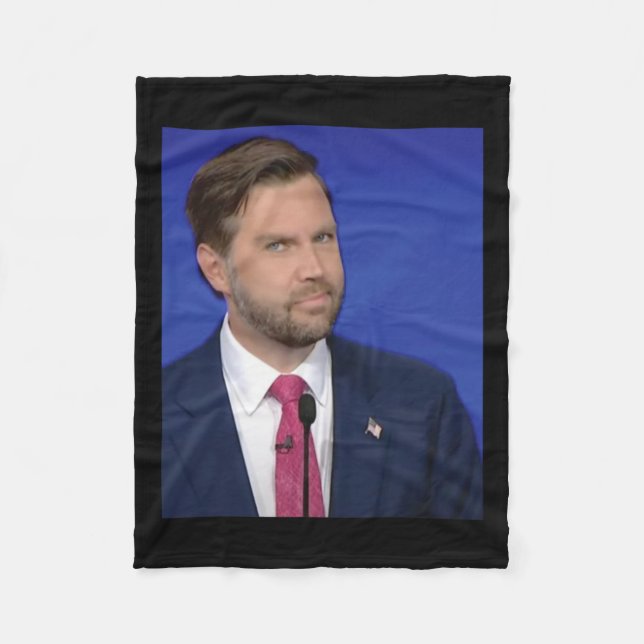 Manta Polar Divertido J.d Vance Meme Debate del vicepresidente (Anverso)
