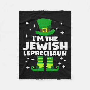 Manta Polar Divertido Leprechaun Judío Irlandés Feliz St Patri