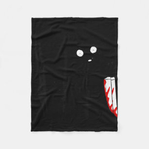 Manta Polar Divertido Lindo Kawaii Y Halloween Perro Negro En