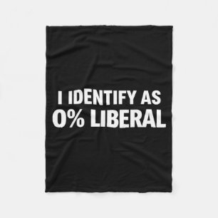 Manta Polar Divertido me identifico como 0% liberal declaració
