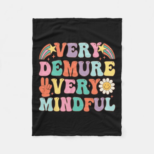 Manta Polar Divertido Muy Demuesto Muy Mental Tendencia Demure (Anverso)