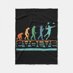 Manta Polar Divertido Nerdy Evoluciona Jugador de Bádminton Ev