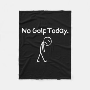 Manta Polar Divertido No Golf Hoy Triste Stickman Golfista Gol