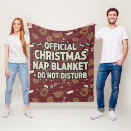 Manta Polar Divertido Oficial Navidad Sueño No Molestar