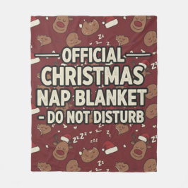 Manta Polar Divertido Oficial Navidad Sueño No Molestar
