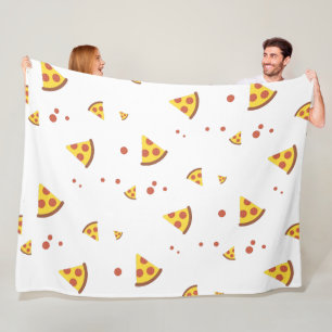 Manta Polar Divertido patrón minimalista de pizza de pepperoni