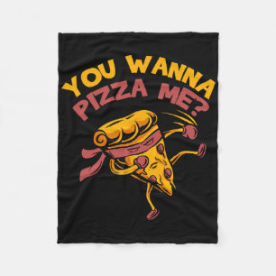 Manta Polar Divertido Quieres Pizza Me Foods Los Amantes