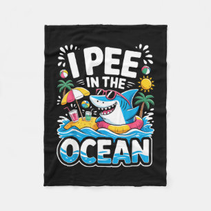 Manta Polar Divertido sarcástico tiburón kawaii de playa niños