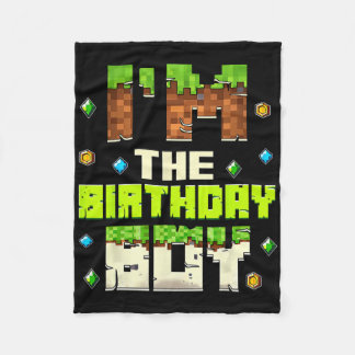 Manta Polar Divertido Soy El Cumpleañero Videojugador Pixel Cu