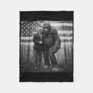 Manta Polar Divertido Trump Bigfoot Sasquatch Conspiración Par
