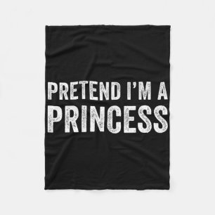 Manta Polar Divertido y fácil pretender que soy una princesa d