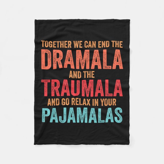 Manta Polar Divertidos Juntos Podemos Terminar Con La Dramala  (Anverso)