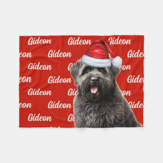 Manta Polar Divertidos Navidades con nombres de perros Bouvier