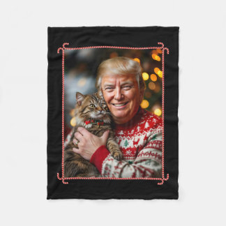 Manta Polar Divertidos Navidades de Trump sudan por navidades 