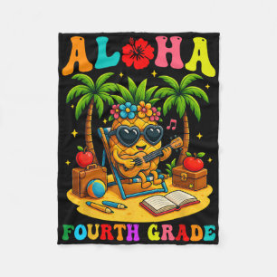 Manta Polar Diviértete Aloha Estudiante de 4to Grado Primer Dí