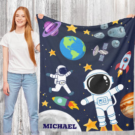Manta Polar Diviértete Astronauta del Espacio Exterior, Cumple