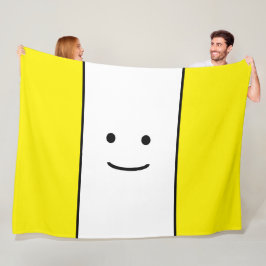 Manta Polar Diviértete Cara Sonriente Lindo Amarillo Brillante