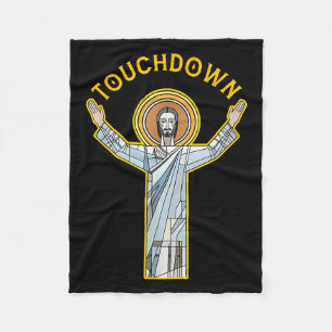 Manta Polar Diviértete con Jesús Touchdown Fe Cristiana Decir