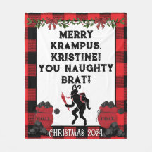 Diviértete Merry Krampus Personalizado Navidad 