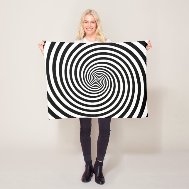 Manta Polar Dizzy Dreams Hypnosis Fleece Blanket (In situ)