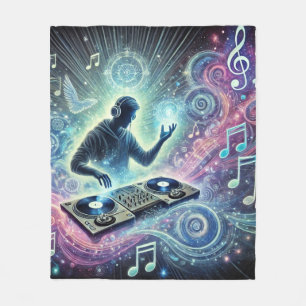 Manta Polar DJ con el fondo Fleece Blanket