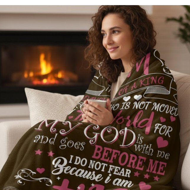 Manta Polar Do Not Fear" Religious Fleece Blanket (Subido por el creador)