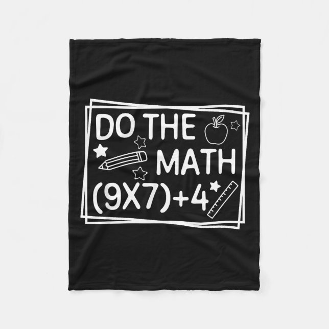 Manta Polar Do The Math 67 Meme Funny Six Seven Men Women Teac (Anverso)