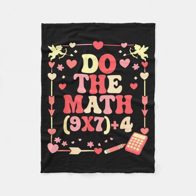 Manta Polar Do The Math Equation Valentine's Day Math Teacher  (Anverso)
