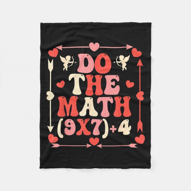 Manta Polar Do The Math Equation Valentine's Day Math Teacher  (Anverso)
