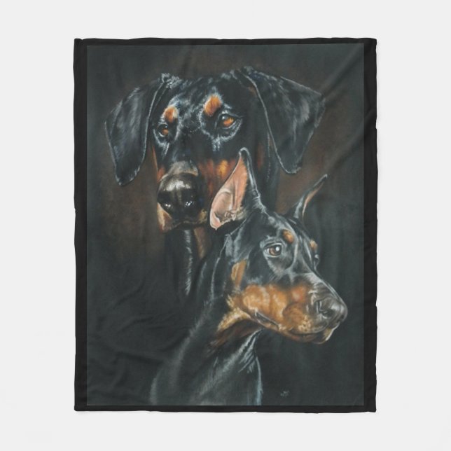 Manta Polar Doberman Pinscher (Anverso)